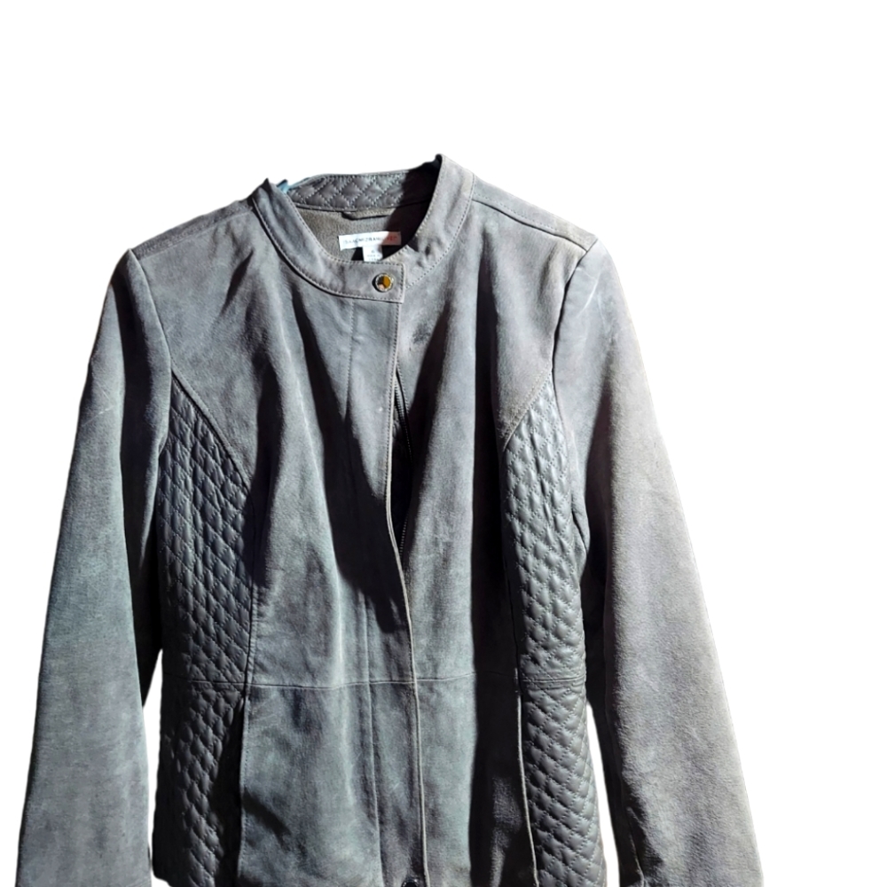 Gray suade jacket
